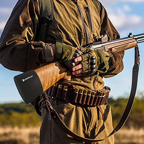 Kakiclay 2 Pc Slip-On Recoil Pad For Shotgun,Shotgun Buttstock Pad With Elastic Gel Filled, Anti Slip Recoil Reducing Pad, Fit For Most Models,Black And Brown #TOP4