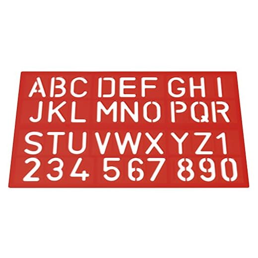 Westcott E-10600 00 - Plantillas de escritura, letras y números