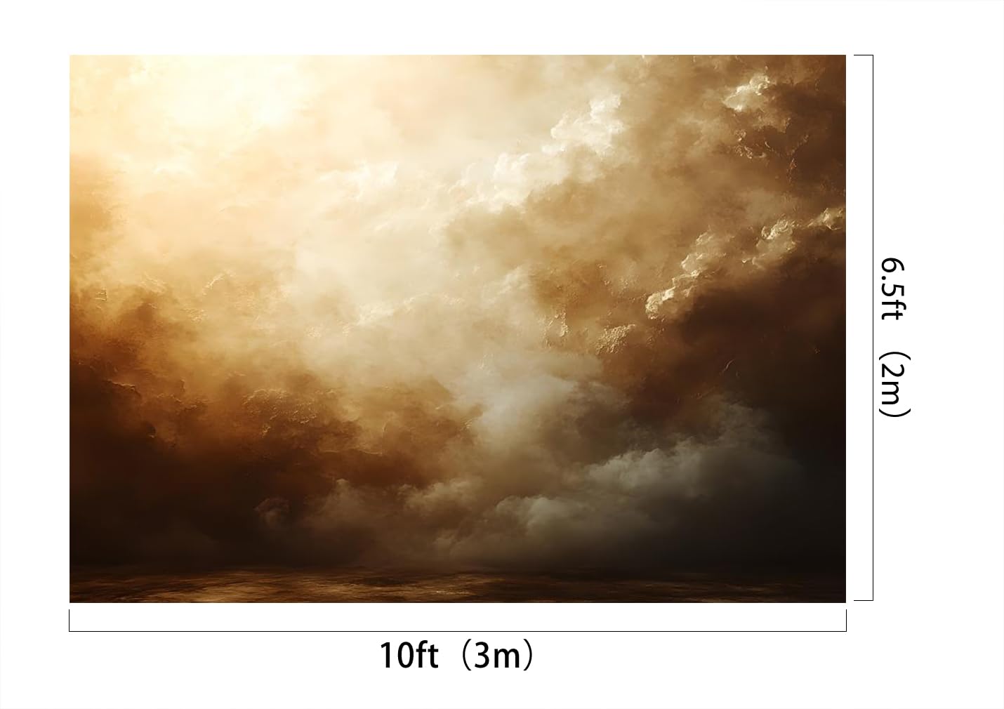 Kate Astratto Retrò Sfondo Fotografico Tramonto Fondale Fotografico Pittura ad Olio Tela Sfondo per Studio di Ritratto 10x6.5ft/3x2m
