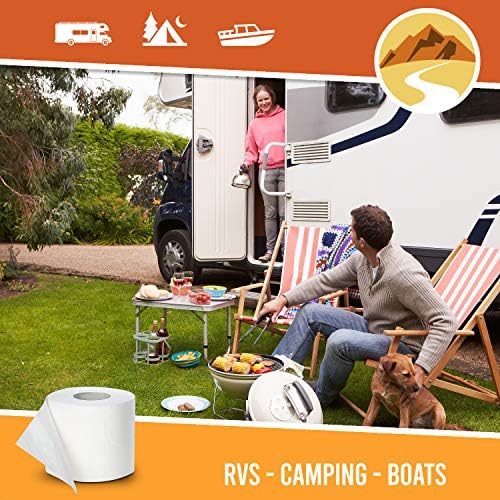 Roadstead RV and Marine Toilet Paper (2Ply, 8 Rolls, 500 sheets each