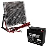 Mighty Max Battery 12V 18Ah SLA Replacement Battery Compatible with Pukka Electric Pocket mini-Bike + 12V Solar Panel