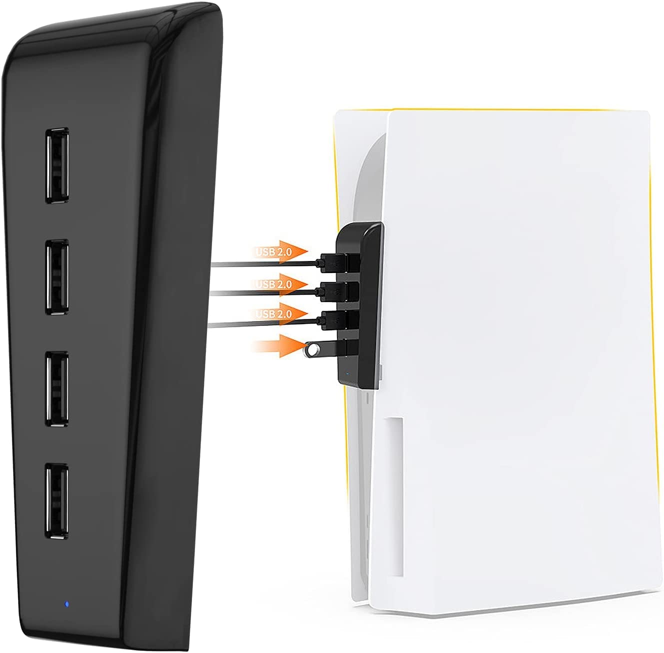 New World USB HUB for PS5, 4 Ports USB HUB Expansion Station for Playstation PS5 ,PC ,LAPTOP,PS4,PS3 and XBOX ONE USB 2.0 Output (B0BT8FCF1P) Amazon Price History, Amazon Price Tracker