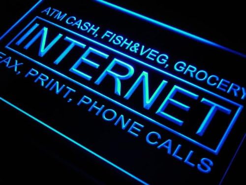 ADVPRO m036-b Internet ATM Cash Fax Phone Neon Light Sign