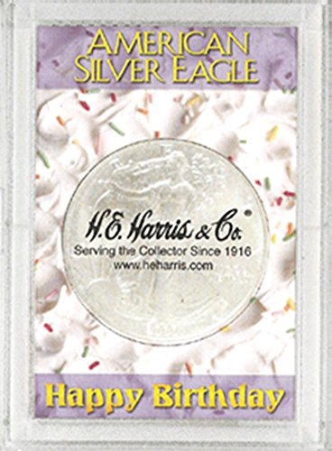 Harris 2x3 Happy Birthday Holder- SILVER EAGLES miniatura 1