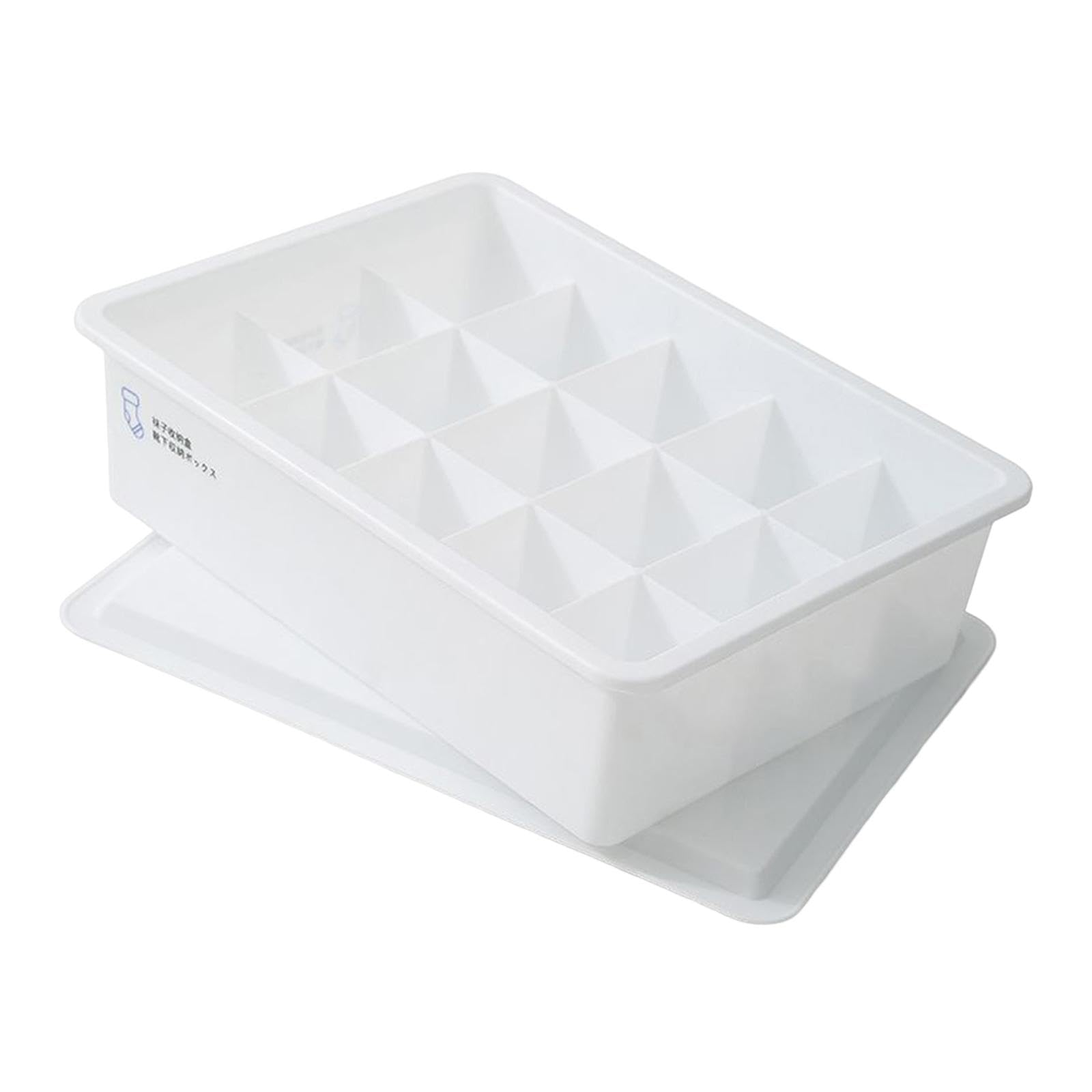 Boîte de rangement sous-vêtements blanche à 15 grilles pour tiroir