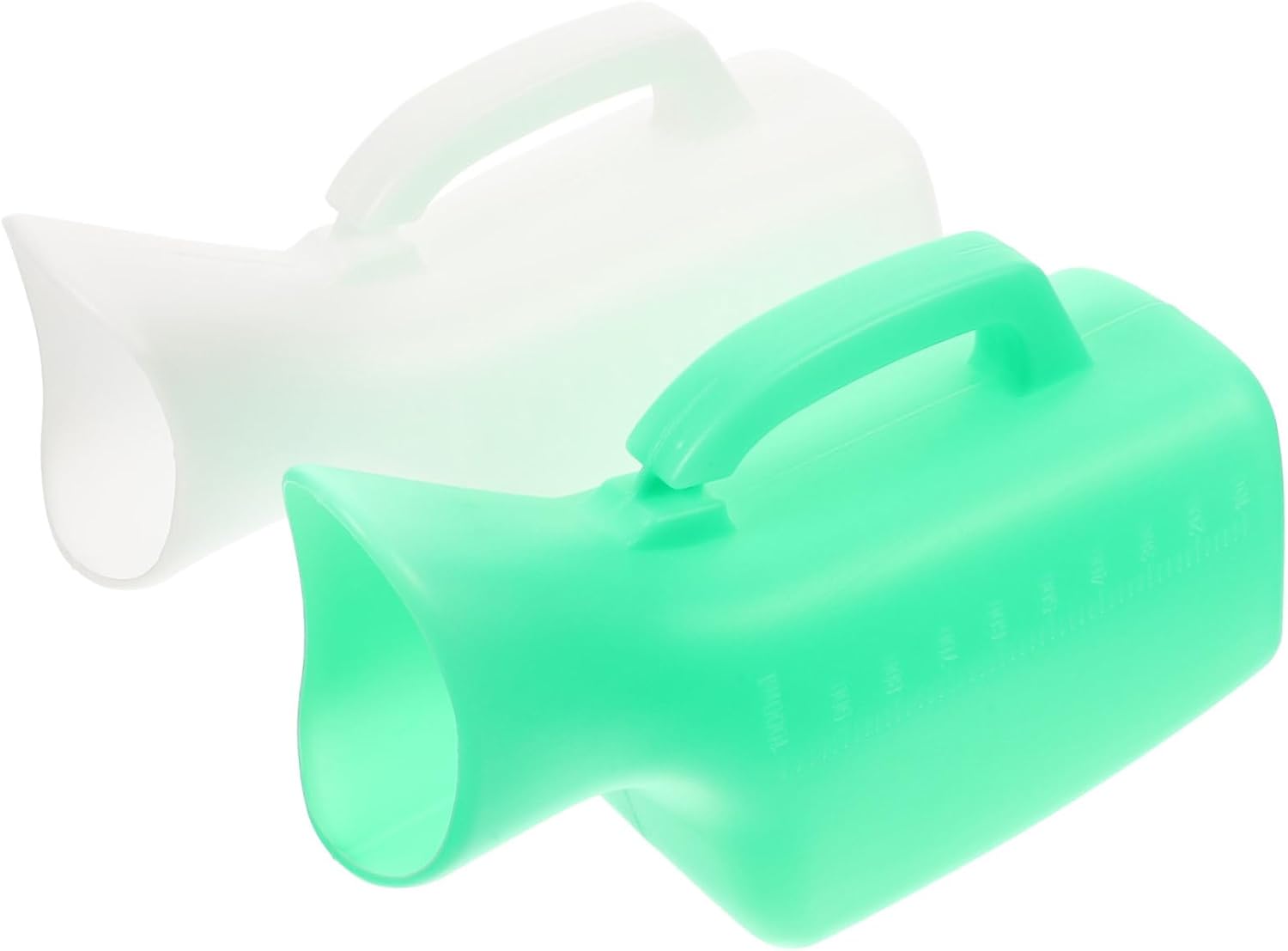 SECFOU 2pcs Female Urinal Large Capacity Portable Urine Bottle for Travel Camping and Bedside Use Washable and Convenient for Women Includes and Options