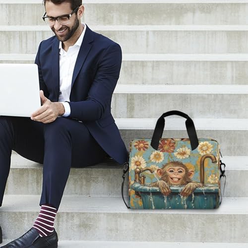 Maletín portátil para laptop 15.6 pulgadas con asas y correa miniatura 3