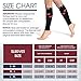 Buttons & Pleats Calf Compression Sleeve for Women & Men - Footless Leg Sleeves Socks - Boosts Circulation - Reduces Fatigue - Eases Shin Splints 1 Pair Black L/XL