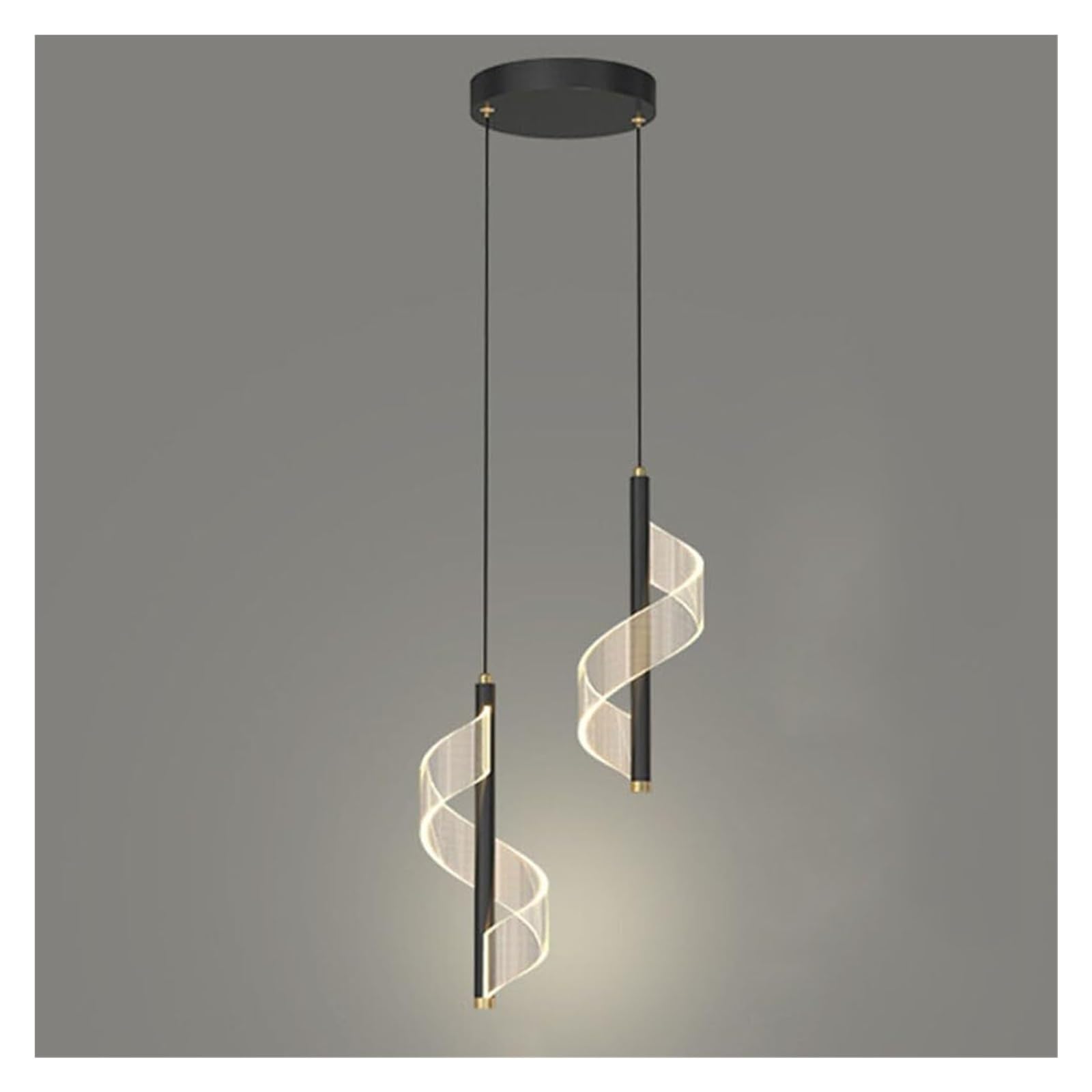 LYMSXAZOU LED Pendant Light Fixture, Modern Chandelier, Dimmable Lighting for Kitchen, Dining Room, Living Restaurant