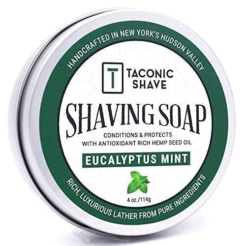 Sabonete de barbear Taconic Shave com fragrância de eucalipto e menta
