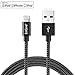 [Apple MFi Certified]EnGive Nylon Braided 8Pin 6.6Ft/2M Lightning to USB Data Sync Charger Cable for iPhone 6s/6/5s, iPad Pro/Air/Mini, iPod 5/6th gen, iPod Nano 7th gen, IOS 9 Compatible(Black)