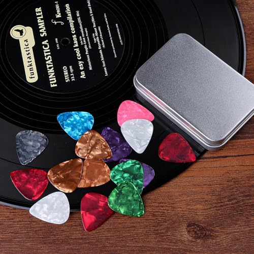 image for Guitar Picks 32pcs,PPpanda Guitar Plectrums For Your Electric, Acousti