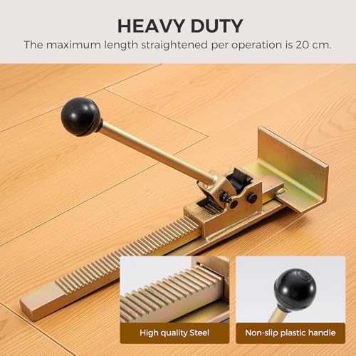 Flooring Jack with Felt Bottom Scratch Resistant, Professional Hardwood Flooring Jack and Positioning Tool for Straightening and Installing Laminate Deck Boards Tile Floor Without Pry Bars (1PCS) by CarQiWireless - Image 6