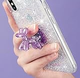 Case-Mate - Phone Holder - STAND UPS - Balloon Dog - Phone Stand - Sheer Crystal - Purple