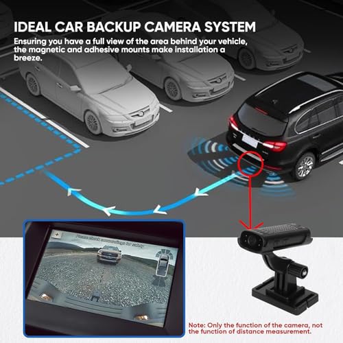 Image of RV Backup Camera with Magnet Stickers, 150 Wide Angle Reverse Hitch Camera, Night Vision for Car RV Truck Trailer Home