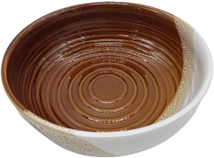 Rough Terra Cotta Two Color Ceramic Bowl Commercial Household Soup Noodle Painted