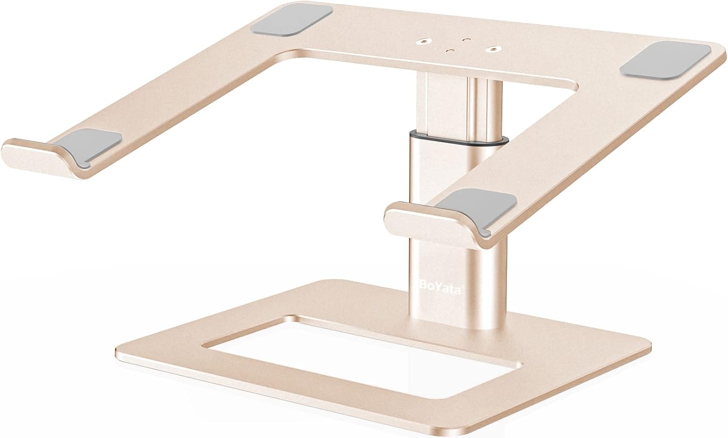 BoYata Laptop Stand, Ergonomic Aluminum Height Adjustable Computer Stand Laptop