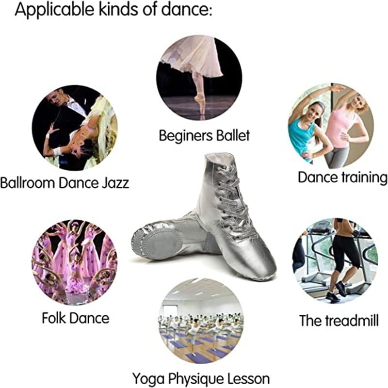 MSMAX Jazz Dance Shoes for Girls PU Costume Boots for Boys3