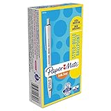 Paper Mate InkJoy 700RT Retractable Ballpoint Pen, Fine Point, White Barrel/Black Ink, 12 Count