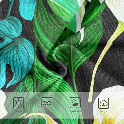 Toddler Underwear Custom 2t Cotton Panties for Girl Print Underpants Briefs Floral White Calla Lilies Green Palm3