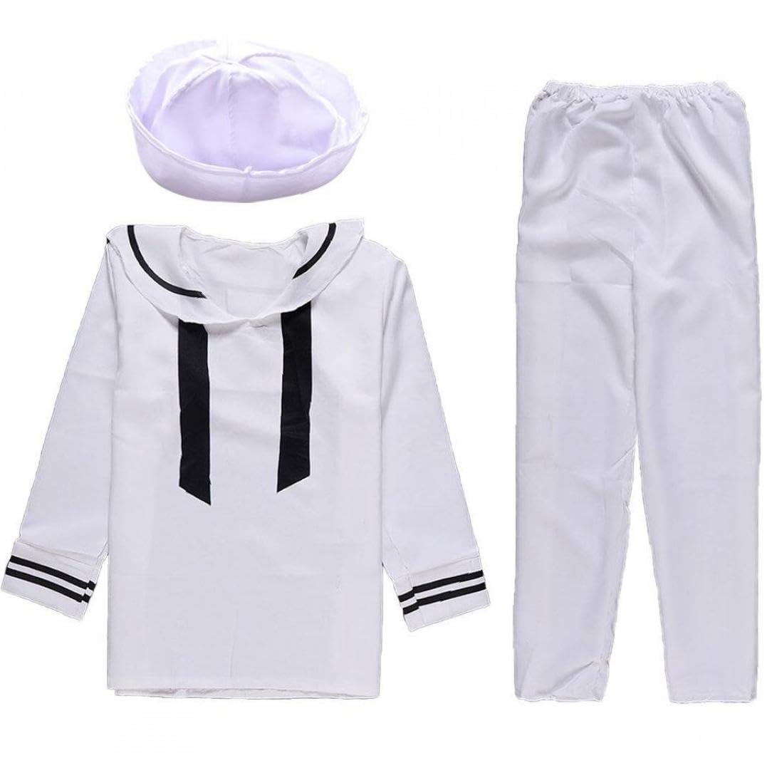 Amazon.co.jp: 男性海軍服 メンズセーラー服 水兵 海軍制服
