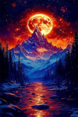 Image of Jigsaw Puzzle 150 Pieces for Adults (14 Years +), Challenging Mountain Space Puzzle for Whole for Men Women