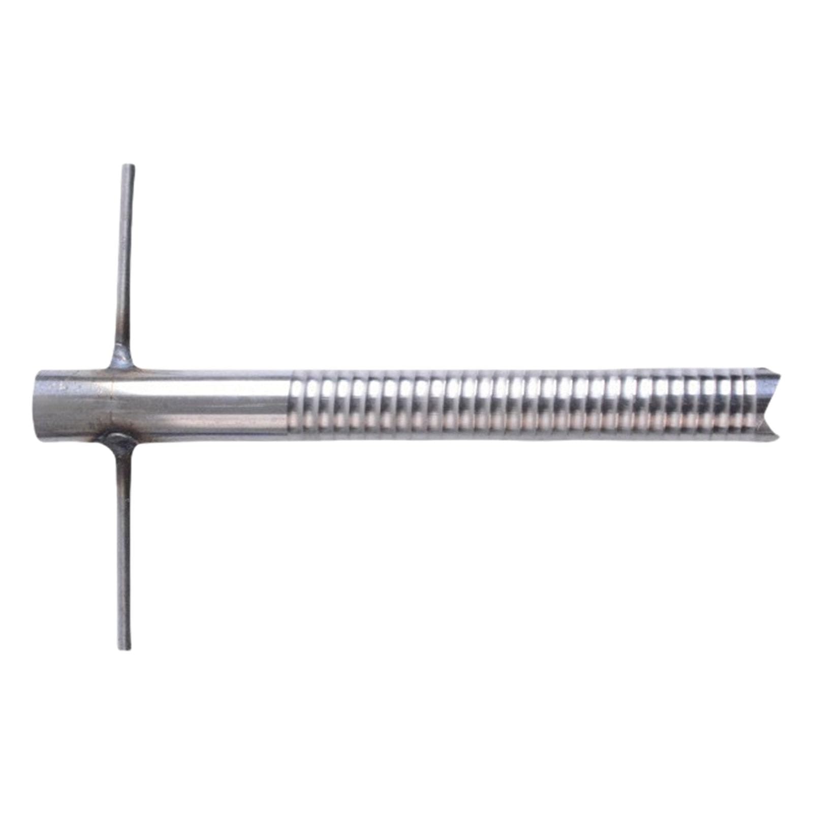 Hsioluted Rustproof Metal Stakes Smooth Ice Fishing Stakes High Strength Ice Fishing Pegs for Mountaineering and Trip Compacts Tent