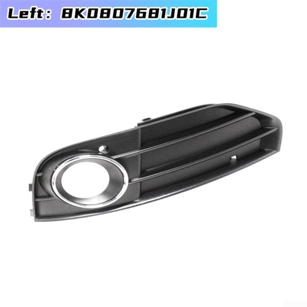 Copertura paraurti anteriore fendinebbia griglia sinistra e destra in plastica nera sostituzione diretta per A4 B8 2009-2015 OE 8K0807681J01C 8K0807682H01C parti esterne per auto e camion (sinistra)