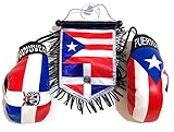 Dominirican Puerto Dominican Rican flag for car home wall door window accessories decoration