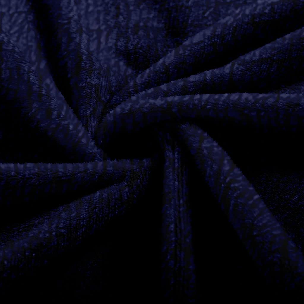 Mantas para Cama De Franela Invierno para Infantil Y Adulto 180X220Cm Manta Polar De Felpa De Microfibra Suave para Sofá, 3D Azul Puro De Moda Patrón, Cálida Y Transpirable
