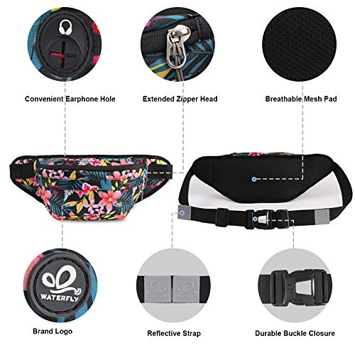 image for WATERFLY Fanny Pack for Men Women Water Resistant Large Hiking Waist B