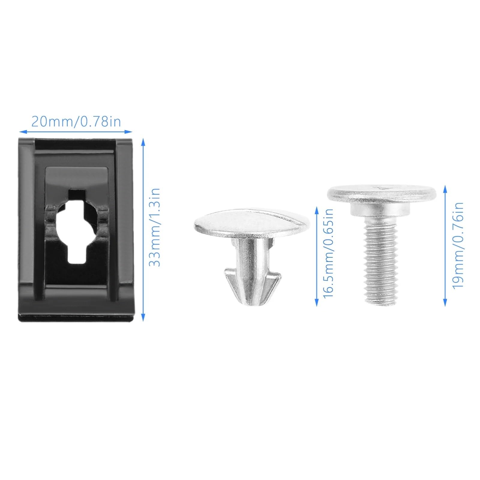 14 Tornillos Clips Repuesto 90674-TY2-A01 Para Honda Para CRV Para Civic