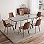 Table+ 6 Brown Chairs Table+ 6 Brown Chairs