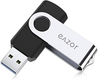 EAZOR USB Flash Drive 64GB - USB 2.0 Interface Digital, Thumb Drive with Swivel Design, Compatible with Computer/Laptop/External Memory Storage, Stick Jump Drive for Photo/Video Backup (64GB-2.0)