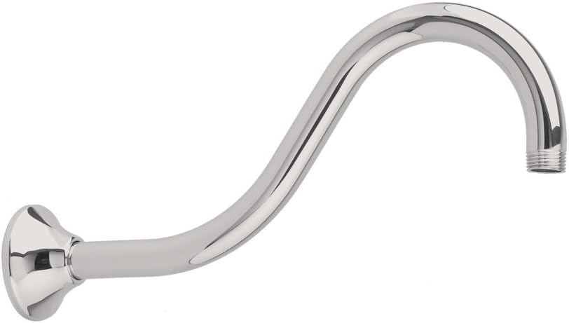 American Standard 1660.198.295 12-Inch Wall Mount Shepherd's Crook Shower Arm with 1/2-Inch NPT Thread, Satin Nickel