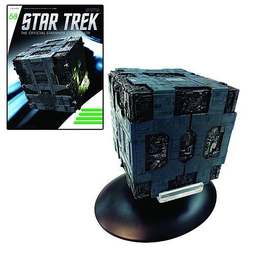 STAR TREK Starships Borg Tactical Cube Die-Cast Vehicle with Collector Magazine