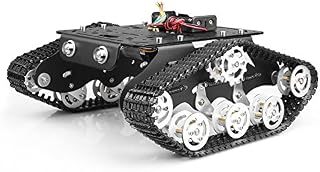 Tracked Robot Smart Car Platform with Damping Effect System Metal Tank Chassis