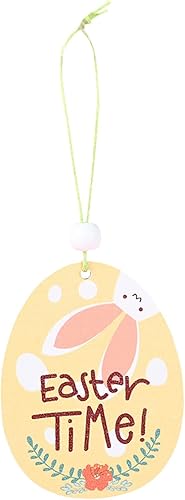 Miniatura 3 de Cadena transparente para colgar la puerta colgante de madera de Pascua para colgar en la pared para decoración del hogar y colgar adorno de