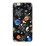 iPhone 6s case,Galaxy Planet Design Slim Flexible Clear Bumper TPU Soft Cover for iPhone 6 6s 4.7 inch (Galaxy)