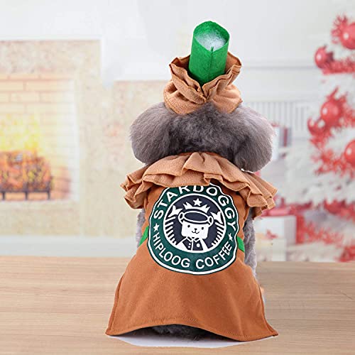 Pet Costume Puppy Latte Costume Christmas Coffee Dog Cat Costume #TOP6