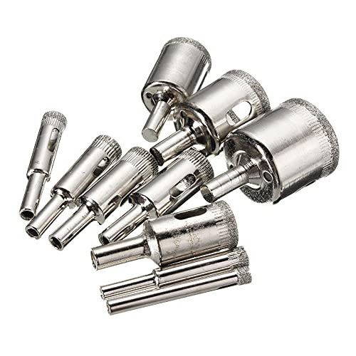 Broca de Diamante D:6-50mm Set 15 Piezas Para Cerámica miniatura 3