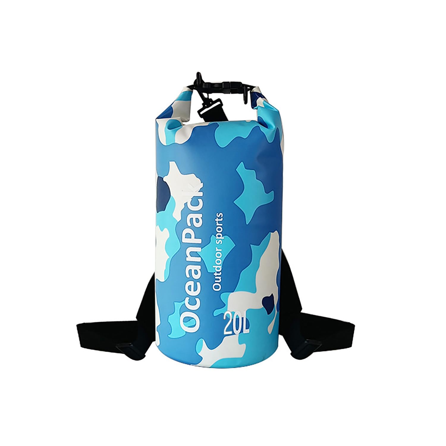 LTMGL Dry Bag Waterproof 5L/10L/20L, Camo Design, Roll Top Lightweight dry bags for FLoating, Boating, Kayaking, Camping, Beach，Paddle boarding