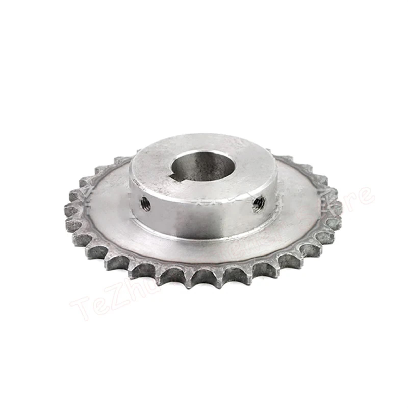 Ruota dentata industriale 08B da 14-32 denti, catena in acciaio da 45#, 14, 15, 16, 17, 18, 19, 20, 22, 23, 24, 25, 26, 28, 30, 32 denti(19 Teeth,22mm (keyway 6mm))