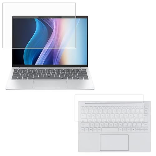 ClearView HP OmniBook 7 Aero 13-bg 2025�N���f�� 13.3�C���` �t���ی�t�B�������L�[�{�[�h�J�o�[ 2�_�Z�b�g