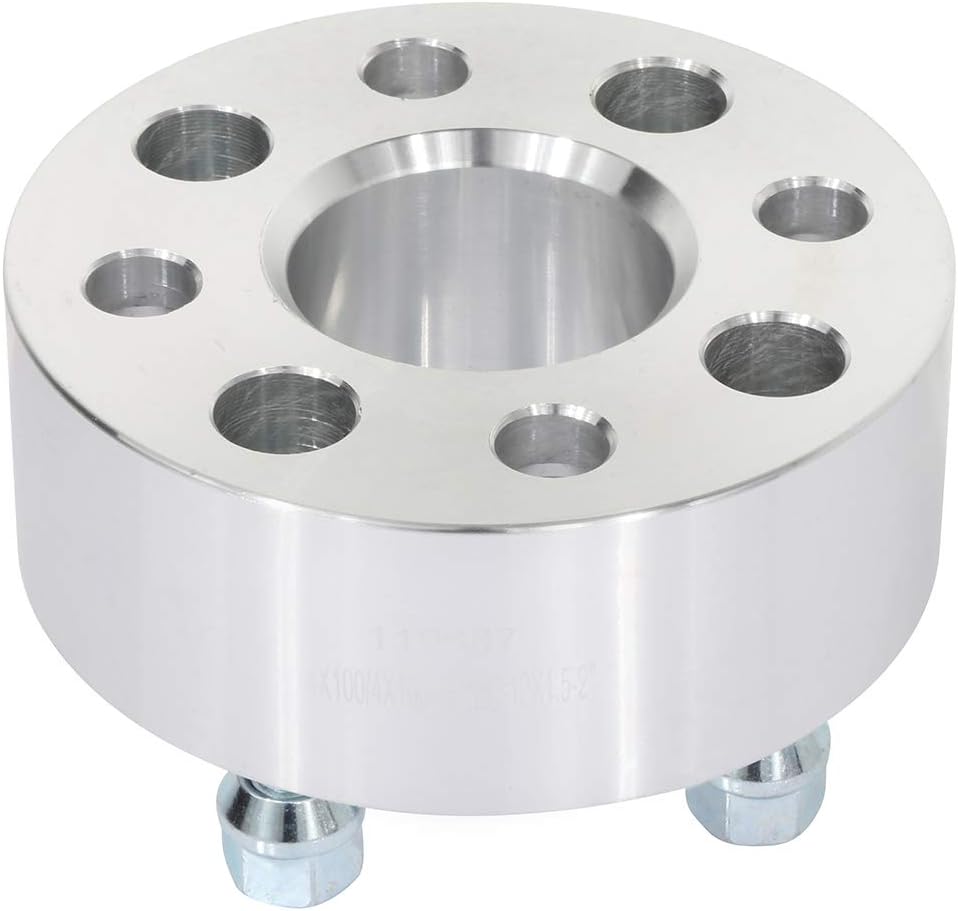 A single cciyu 2 inch wheel spacer viewed from the top, showing the four bolt holes and the central bore.