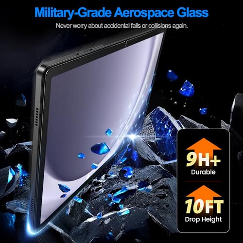 Image of EZ-GLAZ-2 Pack Paper-Feel Screen Protector for Galaxy Tab A11 Plus / A9 Plus (11 Inch) - Apple Pencil Compatible, 9H+ Tempered Glass, Matte Film, Anti-Scratch, Bubble Free, with Installation Box