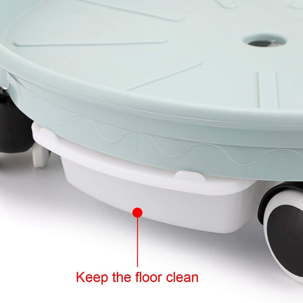 Skelang 2-Pack 13.39' Plant Caddy with Water Drawer, Movable Planter Dolly, Plant Stand Pallet - Loading Capacity 180 Lbs