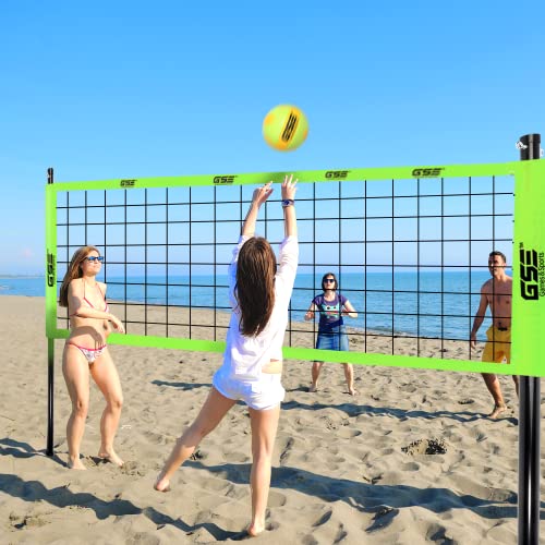 Gse Outdoor Portable Volleyball Net Set For Backyard Beach Professional Volleyball Net System With Aluminum Poles, Winch System, Pump, Volleyball And Carrying Bag(Professional) #TOP6