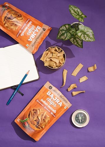 Image of Conscious Food Bajra Chips | 50g | Light & Crispy Millet Snack | Made with Natural Bajra & Spices | Gluten-Free & Cholesterol-Free | Rich in Nutrients |