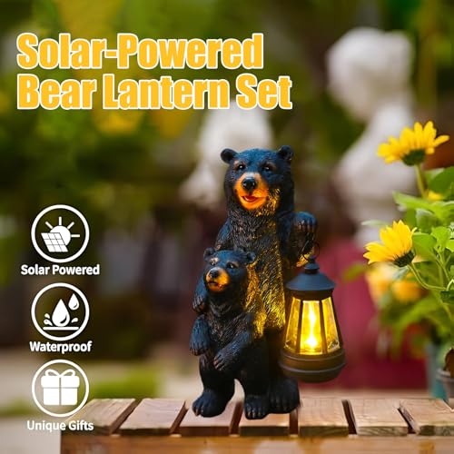 Lampe déco extérieure ours solaire pour soirées terrasse - 3
